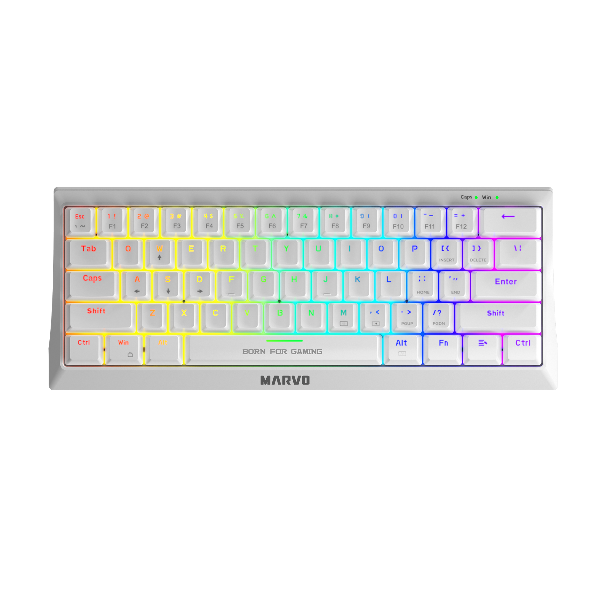 Marvo Saber 61 Wired Gaming Keyboard White Marvo Saber 61 Wired Gaming Keyboard White